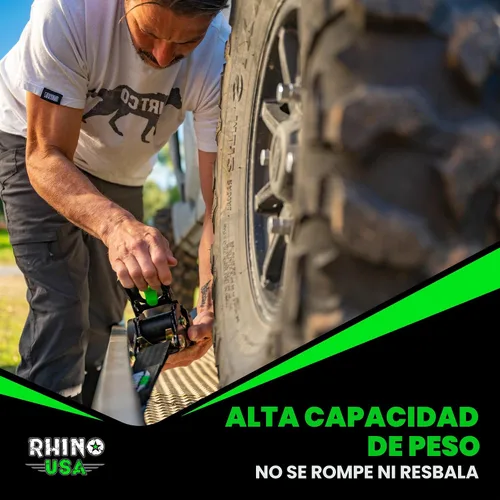 Vista 7 de Rhino USA Correas de carraca retráctiles (paquete de 2) - 2 pulgadas x 3 metros (1,376 kg de fuerza de rotura) - Correas de amarre auto-retractiles