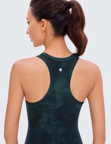 Vista 5 de CRZ YOGA Butterluxe - Camiseta sin mangas para mujer, con espalda cruzada, cuello alto, atlética, para correr, gimnasio, yoga