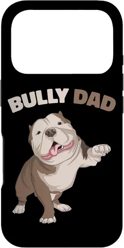 Vista 30 de American Bully Dad Dog Owner Father Funny Men Case for iPhone 17