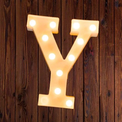 Vista 88 de Ulalaza Letrero de luz LED en blanco y negro, 2 letras AA alimentadas por batería para boda, fiesta de cumpleaños, lámpara de Navidad, luz nocturna