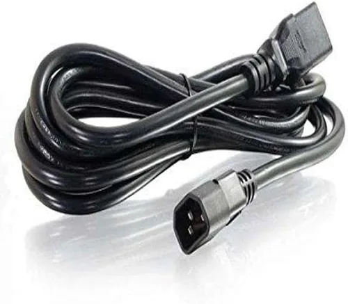 Vista 24 de Cable de alimentación C2G, cable de extensión corto, cable de extensión de alimentación, cable de alimentación de bloqueo, 10A, 250V, negro, 1 pie