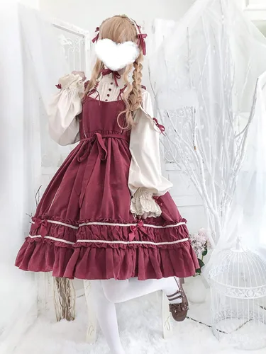 Vista 4 de Ez-sofei Disfraz de Lolita de manga larga para adolescentes y niñas