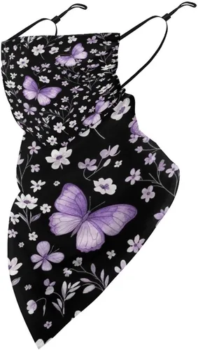 Vista 15 de Bufanda triangular reutilizable con cinta elástica para las orejas, protección solar UV
