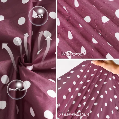 Vista 4 de Chubasqueros largos para mujer, impermeable, plegable, con capucha, rompevientos ligeros y ajustables para exteriores
