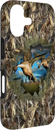 Vista 3 de Carcasa para iPhone 17, diseño de camuflaje de caza de aves acuáticas