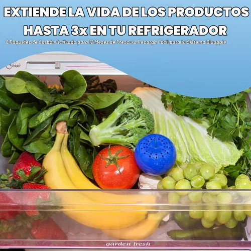 Vista 7 de Kit de reposisión para Bluapple, con carbón activado, 1 año de reposición, Blanco, azul