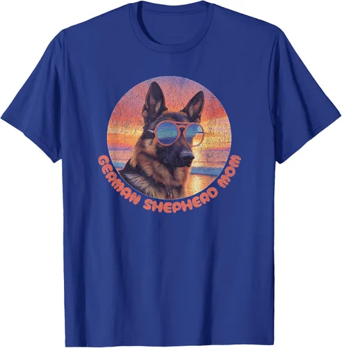 Vista 15 de Divertida camiseta de pastor alemán mamá, GSD Schäferhund, mamá, mamá, Negro