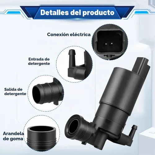 Vista 5 de Bomba de limpiaparabrisas para Nissan Titan 2004-15 Frontier 09-15 28920