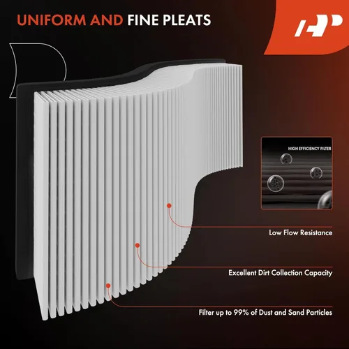 Vista 4 de A-Premium Filtro de Aire del Motor Delantero Compatible con Volkswagen Atlas 2018-2023, Atlas Cross Sport 2020-2023, Reemplazo# 3QF129620