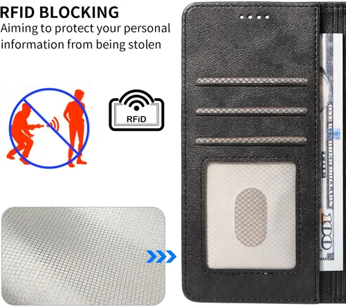 Vista 6 de Funda para teléfono compatible con Huawei P10 Lite, color negro
