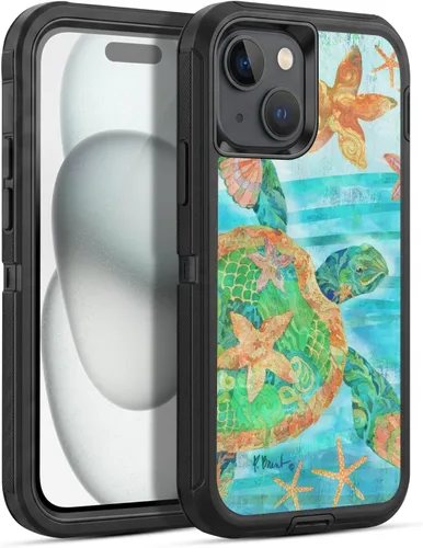 Vista 128 de Head Case Designs Officially Licensed Paul Brent Agate Mermaid Coastal Gel Armor Case [Military Grade Drop Protection] Compatible with Apple iPhone