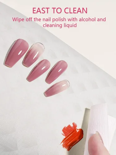 Vista 7 de Reposabrazos de uñas de microfibra de piel sintética para uñas, reposamanos profesional para cojín de almohada de uñas, herramienta de accesorios