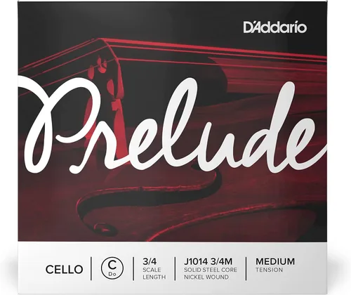 Vista 8 de D'Addario Prelude Cuerda Sol para violonchelo individual, 1/2 de escala, tensión media