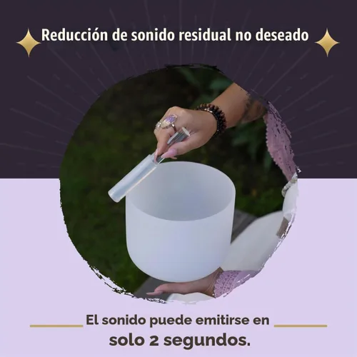 Vista 5 de Mazo para Cuenco Cantante Base Acrílica Transparente Mazo Percutor de Goma de Silicona para Tocar Cuenco Cantante de Cristal de Cuarzo con Bolsillo