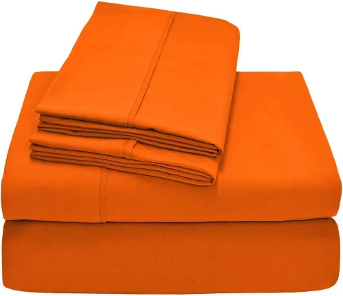 Vista 5 de Ropa de cama de algodón egipcio Satén Solid Patrón 1000 hilos 6 pcs hoja de cama Set 100% algodón egipcio de clase alta, sólido, 15 inches Deep Beige