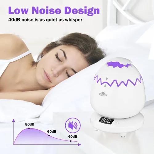 Vista 8 de Limpiador ultrasónico de retenedores para dentaduras, cápsula de limpieza dental de 45 kHz con temporizador digital, 3 modos, limpiador ultrasónico
