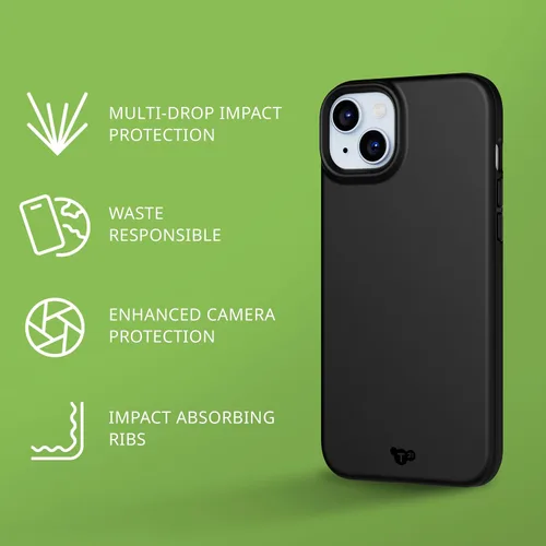 Vista 3 de Tech21 EvoLite - Funda para iPhone 15 Plus, protección contra impactos, color negro
