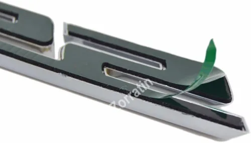 Vista 6 de zorratin Calcomanía con emblema SS inclinado, para parrilla lateral de camioneta, para Chevy., Negro