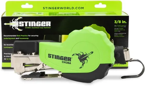 Vista 7 de Stinger CH38A Autofeed engrapadora de martillo de 3/8 de pulgada (0136401), Autofeed, Para el contrapiso de techos, envoltura doméstica