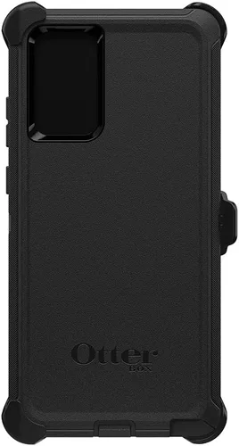 Vista 6 de OtterBox Funda para Galaxy Note20 5G Defender Series, color negro, resistente y duradero, con protección de puerto, incluye soporte de clip