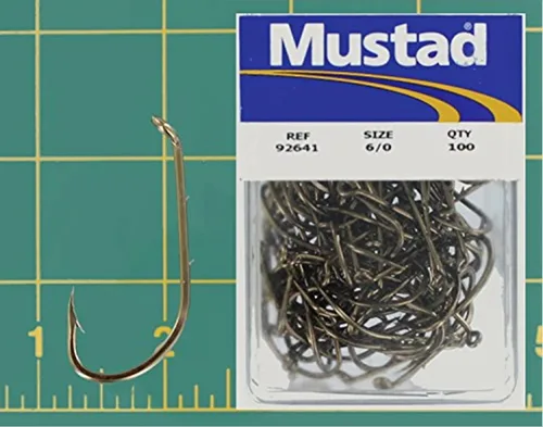 Vista 5 de Mustad Gancho de pico de caña larga especial clásico con 2 púas para cebo