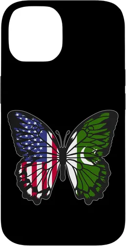 Vista 4 de Pakistani Roots USA Pakistan Mix Butterfly Pakistan Heritage Case for iPhone 17