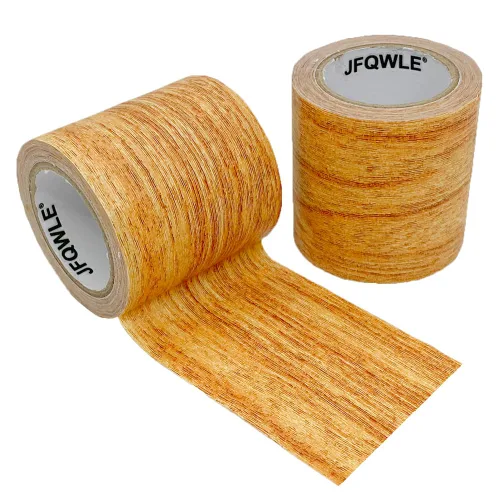 Vista 9 de Parche de cinta de reparación de 2.2 x 15 pies, adhesivo texturizado de madera, parche impermeable realista para suelo, escritorio, silla, sofá