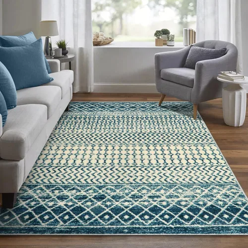 Vista 28 de Alfombra marroquí de área de 2x3 pies, color negro desgastado, alfombra de entrada antideslizante pequeña, suave, de pelo bajo, lavable, tapete