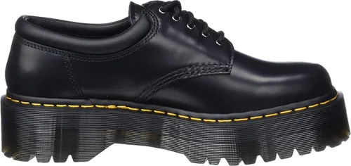Vista 6 de Dr. Martens Unisex 8053 Quad Platform Shoes, Black Polished Smooth