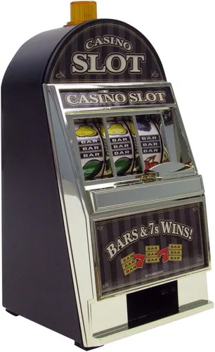 Vista 2 de Banco de máquinas tragamonedas de casino, amarillo