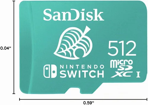 Vista 8 de SanDisk Tarjeta microSDXC de 512 GB, con licencia para Nintendo -Switch - SDSQXAO-512G-GNCZN