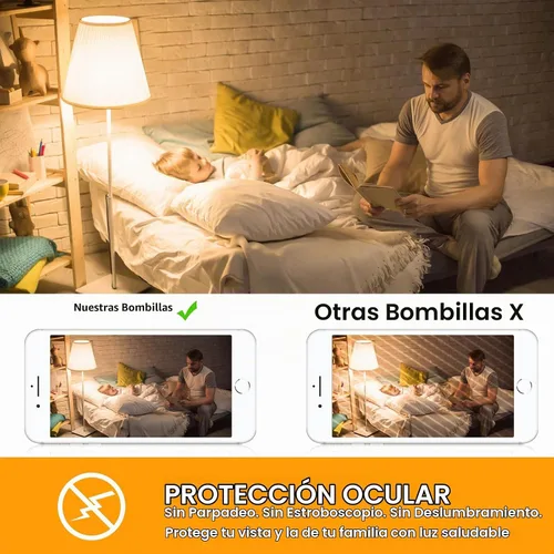 Vista 4 de Bombillas LED Edison vintage equivalentes a 60 W, regulables, 7 W, ST58, bombillas de filamento LED, blanco suave, 2700 K, iluminación