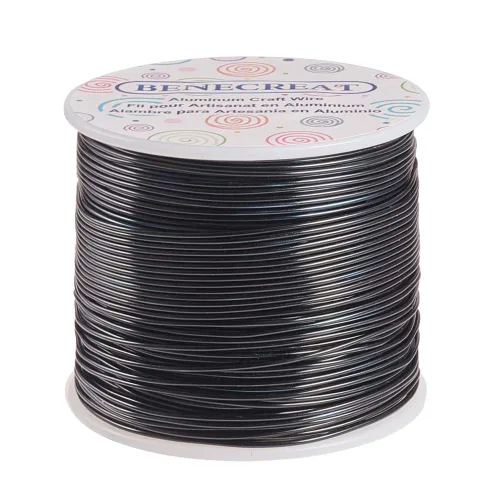 Vista 59 de BENECREAT -Alambre de aluminio para joyería de calibre 9, 55 pies, alambre metálico flexible para esculpir, ideal para manualidades de Halloween