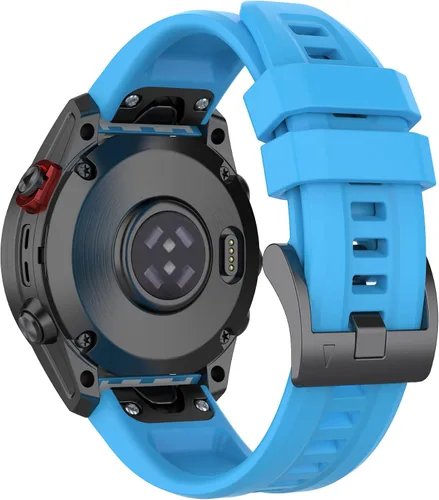 Vista 22 de REYDA Correa de silicona compatible con Garmin Fenix 8 Pro 1.850 in/8 1.850 in/E 1.850 in, 0.866 in, correa de reloj de ajuste rápido de silicona
