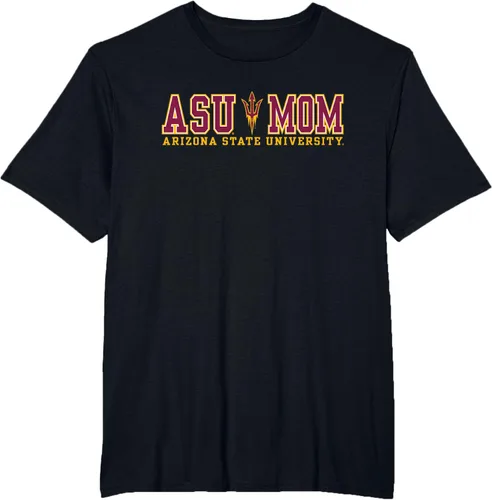 Vista 7 de Camiseta oficial de Arizona State Sun Devils Mom Bold ASU, Negro