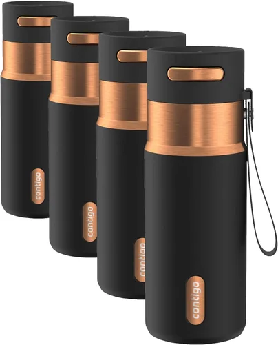 Vista 26 de Contigo Autoseal - Botella de agua de acero inoxidable con aislamiento al Terra Champagne