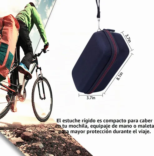 Vista 7 de LTGEM - Funda para altavoz Bluetooth portátil JBL Flip 7/6/5/Grip 5. Verde + gris