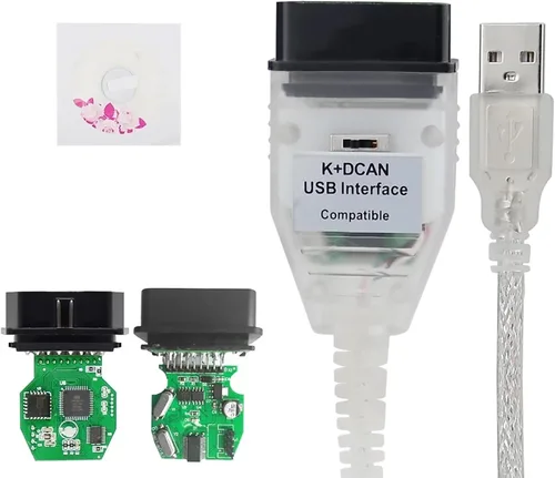 Vista 5 de K DCAN k d puede dcan cable EDIABAS interruptor OBDII cable de diagnóstico in-PA K+DCAN 2M compatiblein-PA