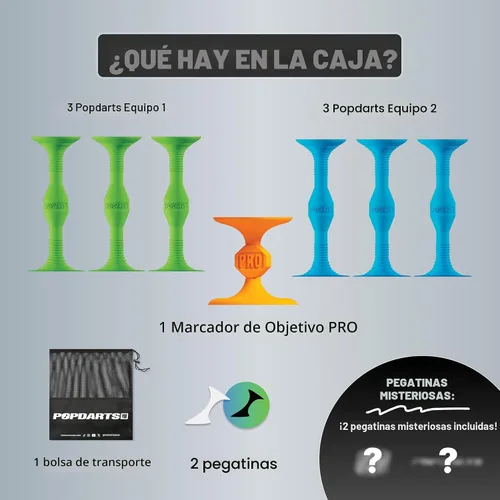 Vista 3 de Popdarts Pro Pack Juego Set Azul y Verde