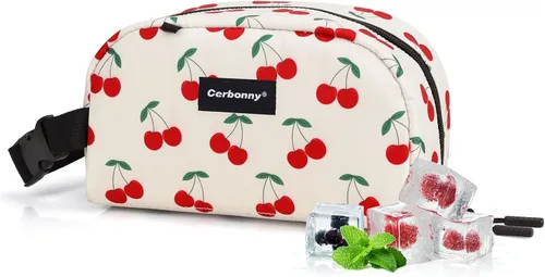 Vista 12 de Cerbonny Pequeña bolsa refrigeradora, bolsa de almuerzo congelable para niños y adultos, pequeña bolsa aislada, mini bolsa portátil para aperitivos