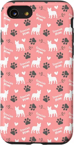 Vista 8 de Funda de regalo para iPhone 12 mini Frenchie mamá Bulldog francés rosa para mujer