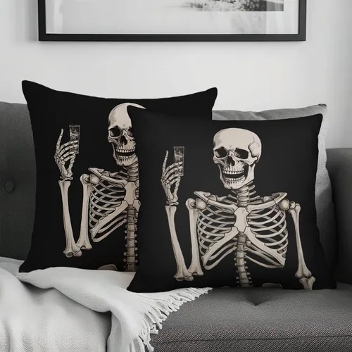 Vista 154 de Juego de 2 fundas de almohada de 16 x 16 pulgadas, diseño patriótico de bandera estadounidense con estrellas para exteriores, estilo casa de campo