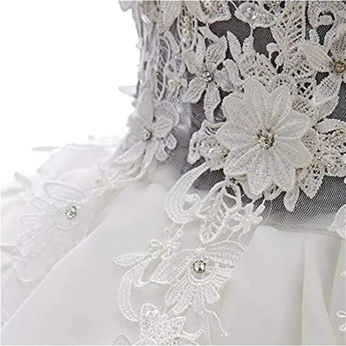 Vista 4 de FTBY Vestido corto de organza para fiesta de graduación, para mujer