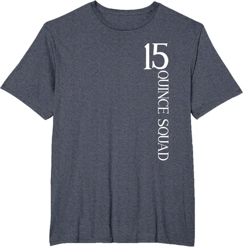 Vista 73 de Quince Squad Quinceanera 15th Birthday - Camiseta de quinceañera para niñas Asphalt Grey