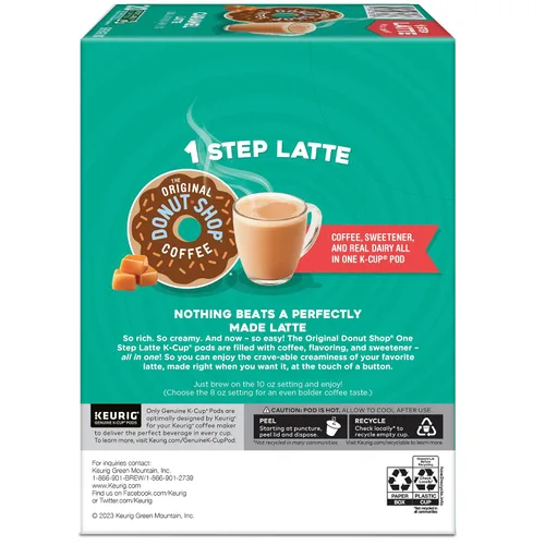 Vista 11 de The Original Donut Shop - Cápsulas de Caramel Latte para Single-Serve Keurig K-Cup, café saborizado, 20
