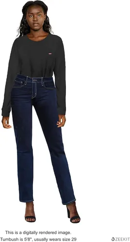 Vista 3 de Levi's 724 - Jeans rectos de tiro alto para mujer (también disponibles en talla extragrande)