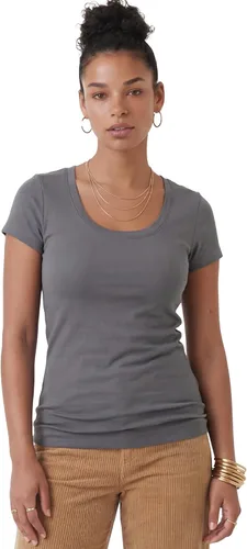 Vista 65 de Emmalise - Camiseta de manga corta para mujer, cuello redondo, estilo básico, pack de valor, tallas junior y grandes