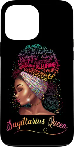 Vista 23 de iPhone 16 Sagittarius Queen Women November December Melanin Birthday Case