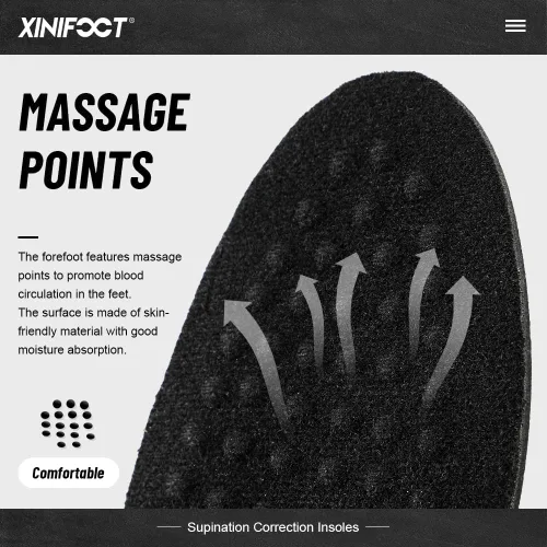 Vista 2 de XINIFOOT Plantillas ortopédicas que corrigen la postura, plantillas de zapatos de pierna tipo O/X, pronación de fascitis plantar, pies planos