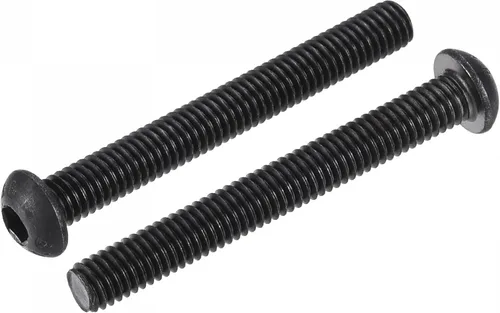 Vista 8 de uxcell Tornillos de cabeza de botón hexagonal M6x8mm Tornillos de acero de aleación 25pcs